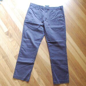 Banana Republic Pants Gray Flat Front Aiden Chino Straight Casual